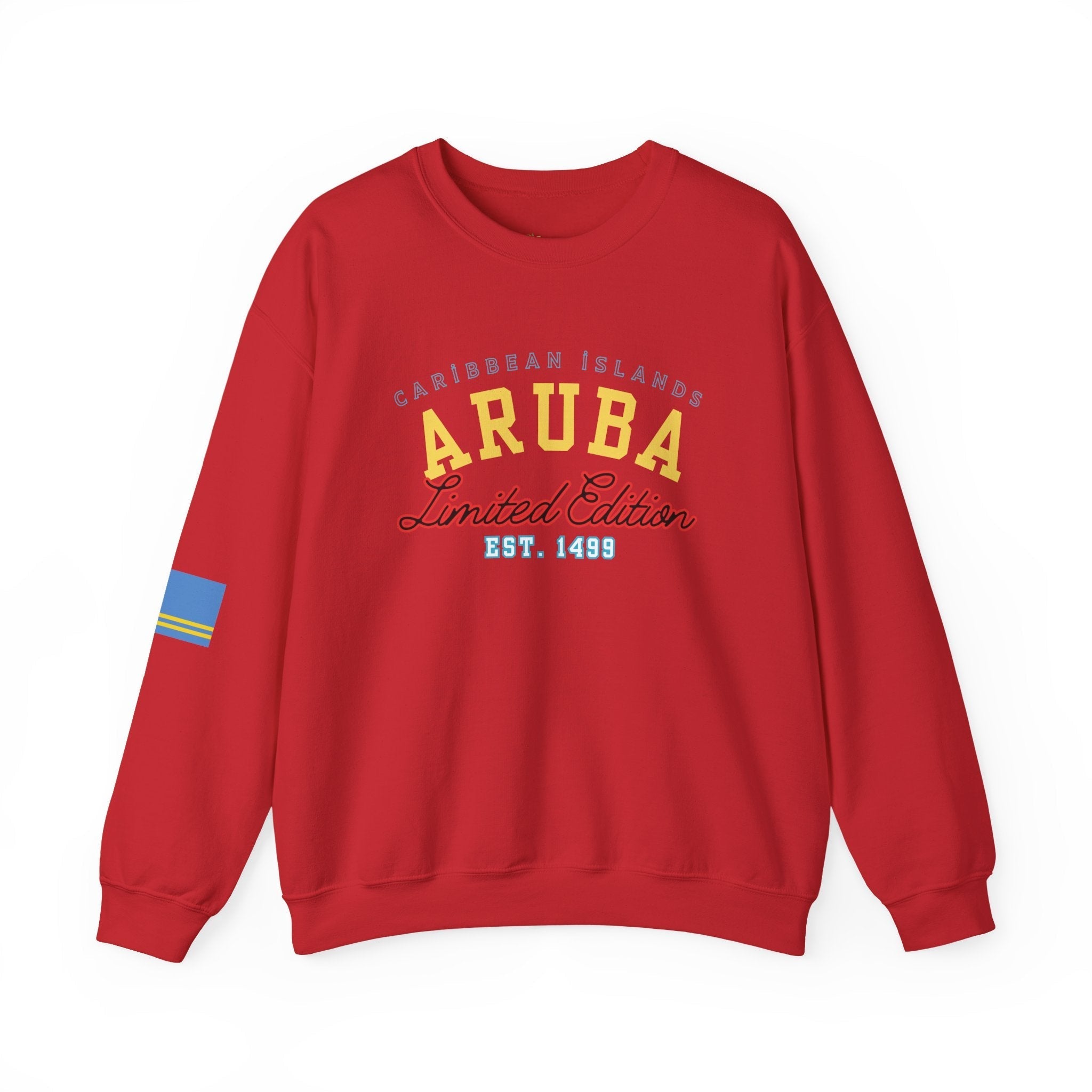 Aruba Caribbean University Sweatshirt Gildan 18000 Unisex Heavy Blend Crewneck Sweatshirt La Vie Bien Aruba Caribbean University Sweatshirt