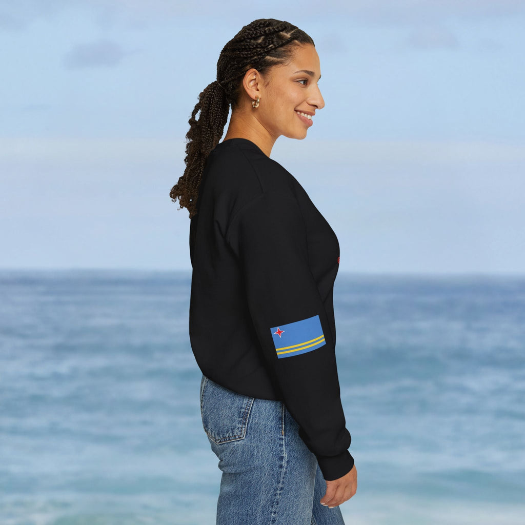 Aruba Caribbean University Sweatshirt Gildan 18000 Unisex Heavy Blend Crewneck Sweatshirt La Vie Bien Aruba Caribbean University Sweatshirt