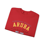 Aruba Caribbean University Sweatshirt Gildan 18000 Unisex Heavy Blend Crewneck Sweatshirt La Vie Bien Aruba Caribbean University Sweatshirt