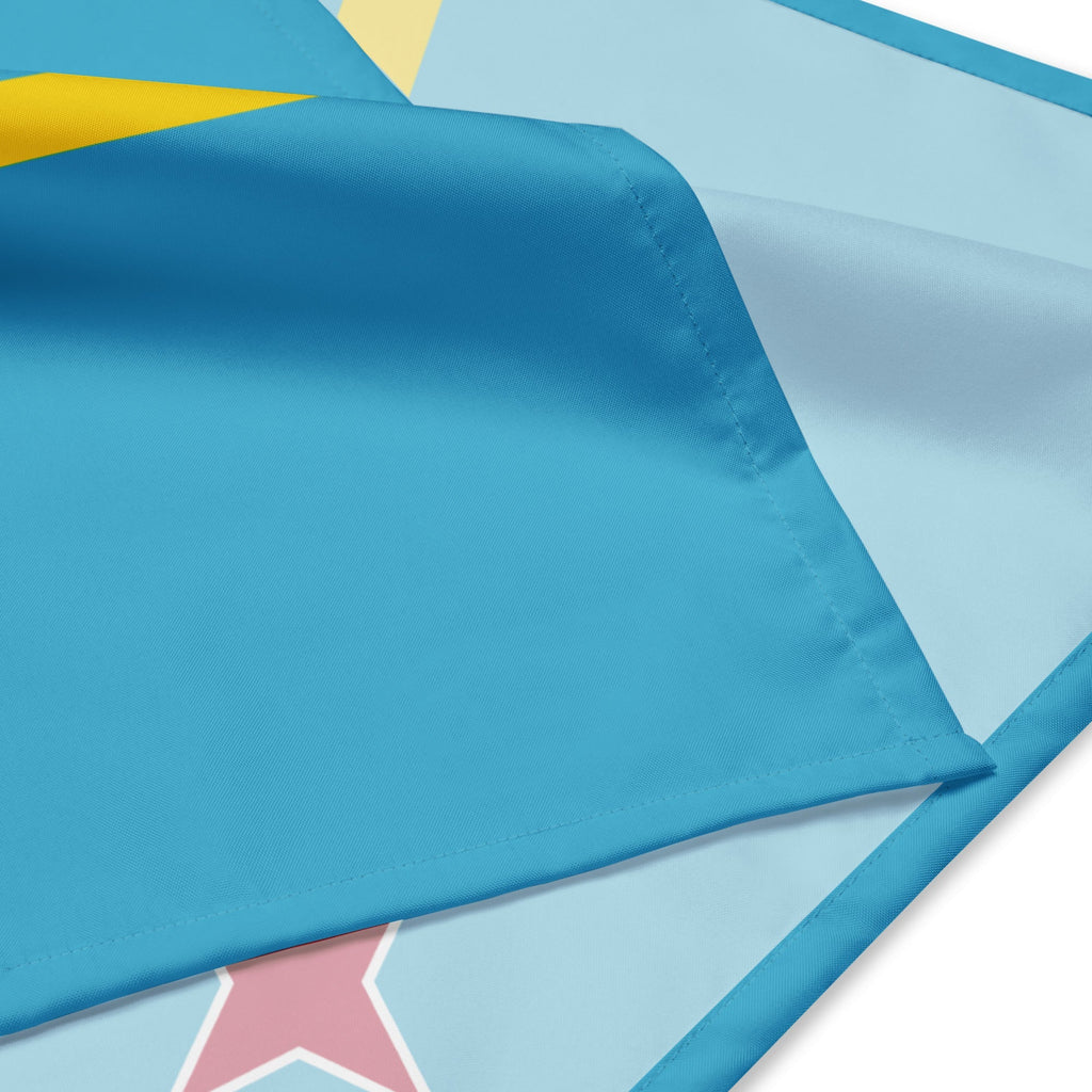 Aruba Flag Bandana All-Over Print Bandana La Vie Bien Aruba Flag Bandana
