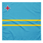 Aruba Flag Bandana All-Over Print Bandana La Vie Bien Aruba Flag Bandana