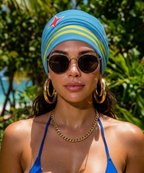 Aruba Flag Bandana All-Over Print Bandana La Vie Bien Aruba Flag Bandana