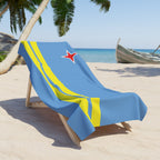 Aruba Flag Beach Towel Beach Towel (Generic Brand) La Vie Bien Aruba Flag Beach Towel