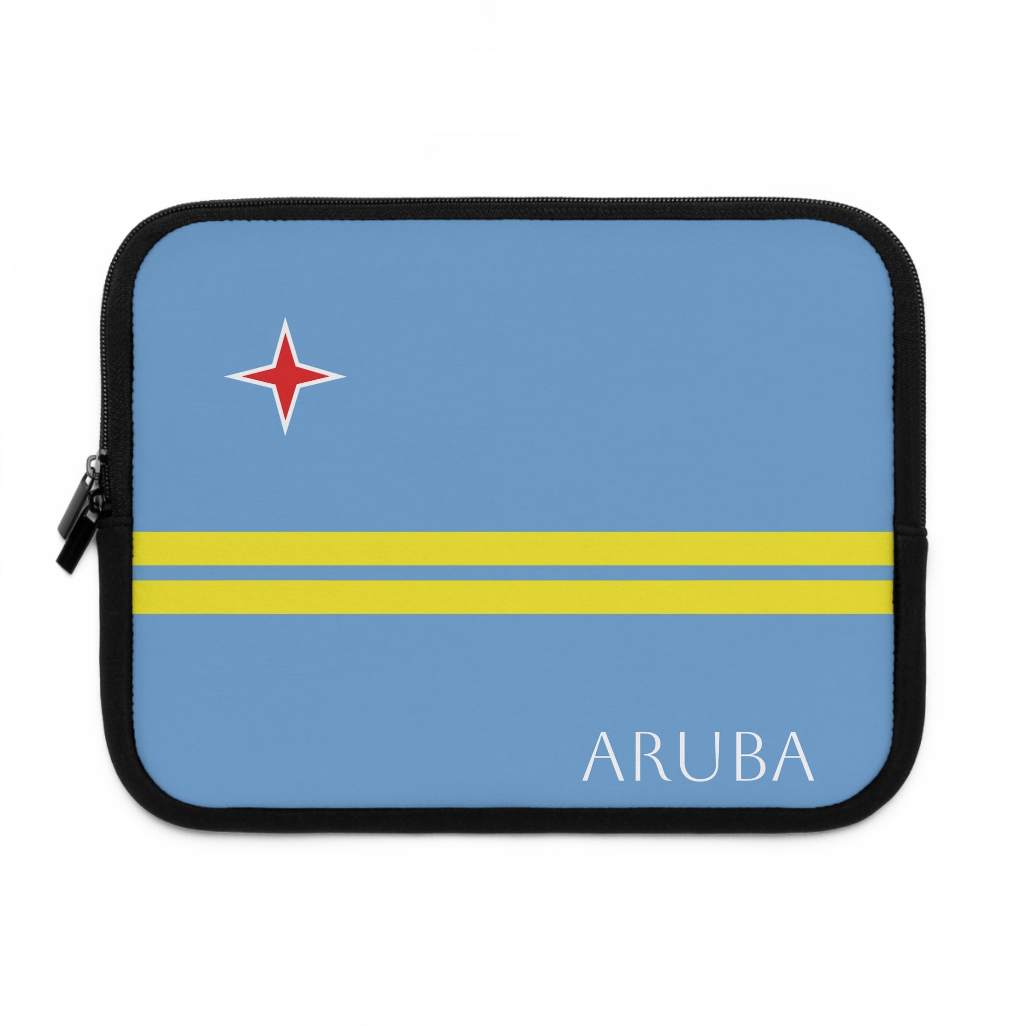 Aruba Flag Laptop Sleeve Case Laptop Sleeve La Vie Bien Aruba Flag Laptop Sleeve Case