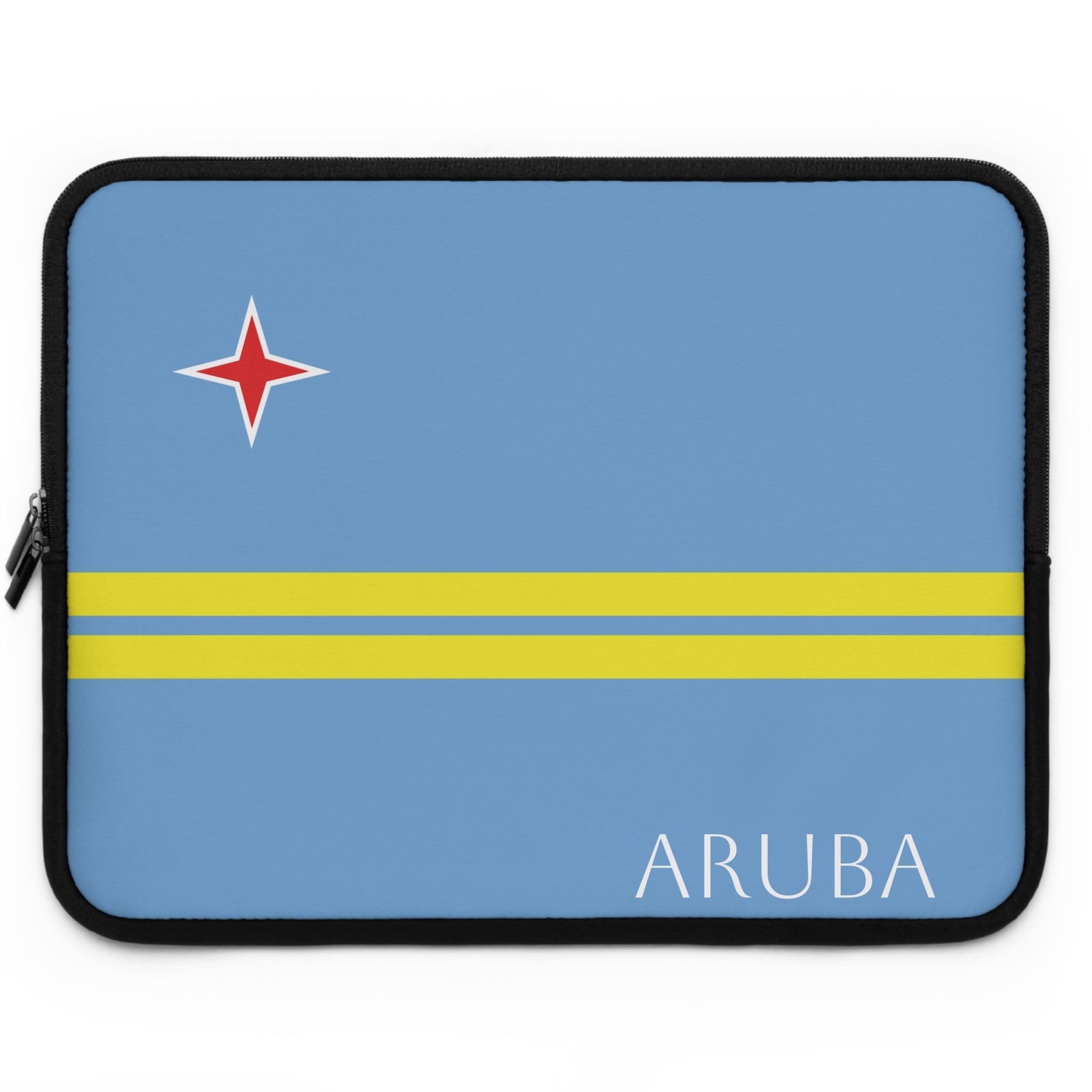 Aruba Flag Laptop Sleeve Case Laptop Sleeve La Vie Bien Aruba Flag Laptop Sleeve Case