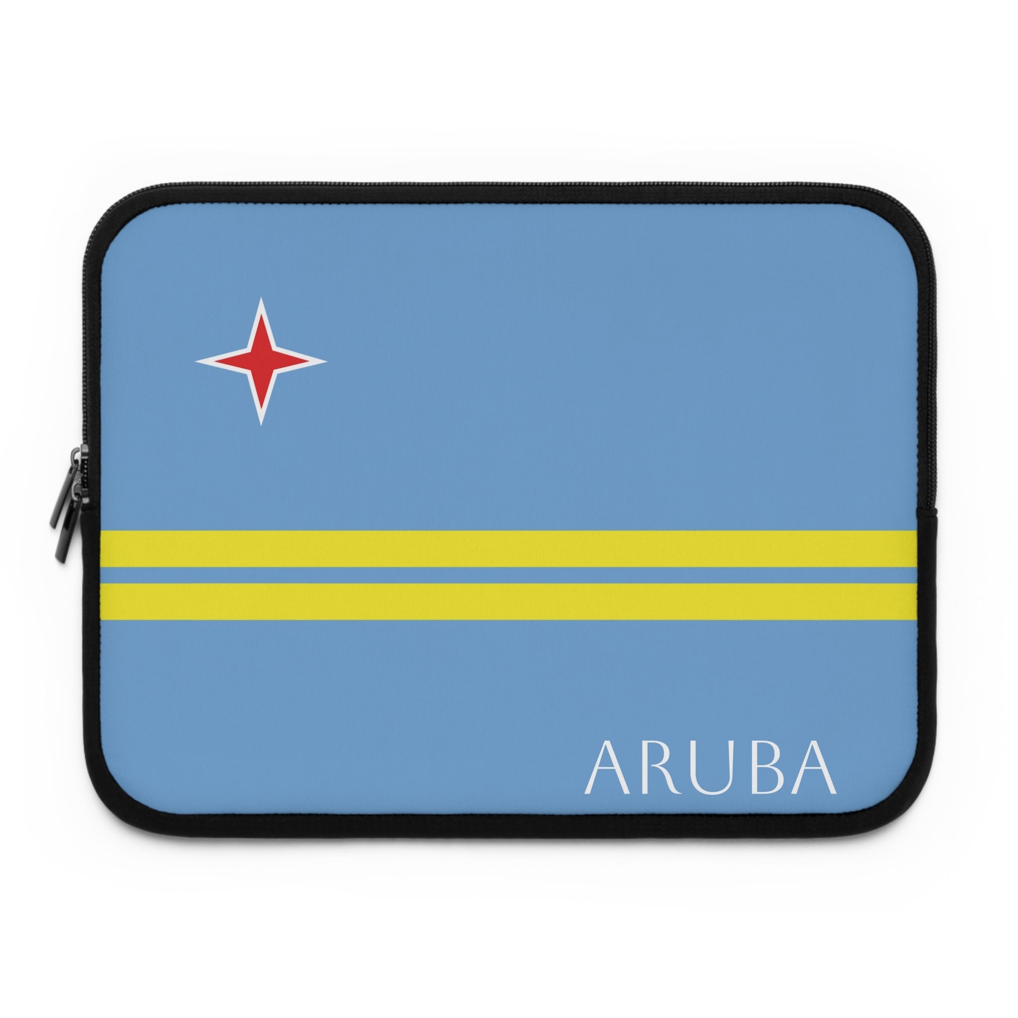Aruba Flag Laptop Sleeve Case Laptop Sleeve La Vie Bien Aruba Flag Laptop Sleeve Case