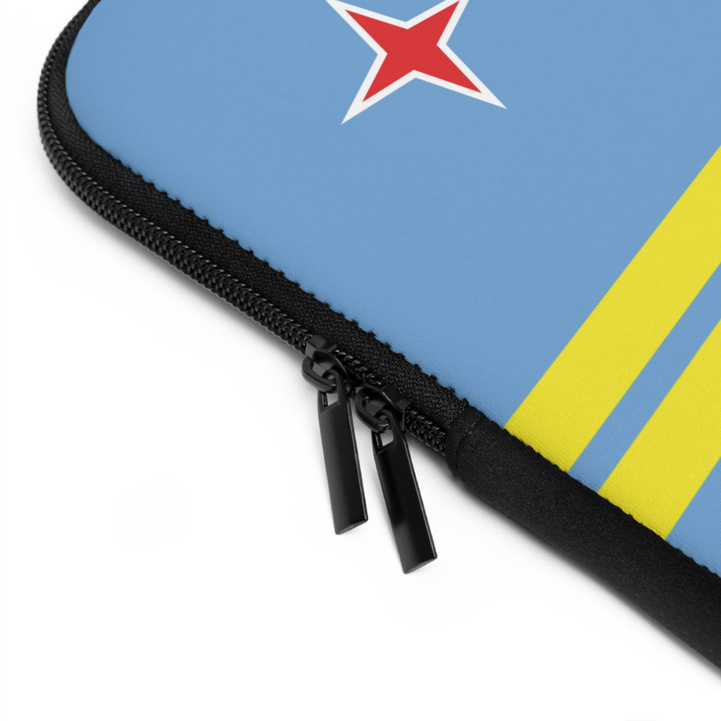 Aruba Flag Laptop Sleeve Case Laptop Sleeve La Vie Bien Aruba Flag Laptop Sleeve Case