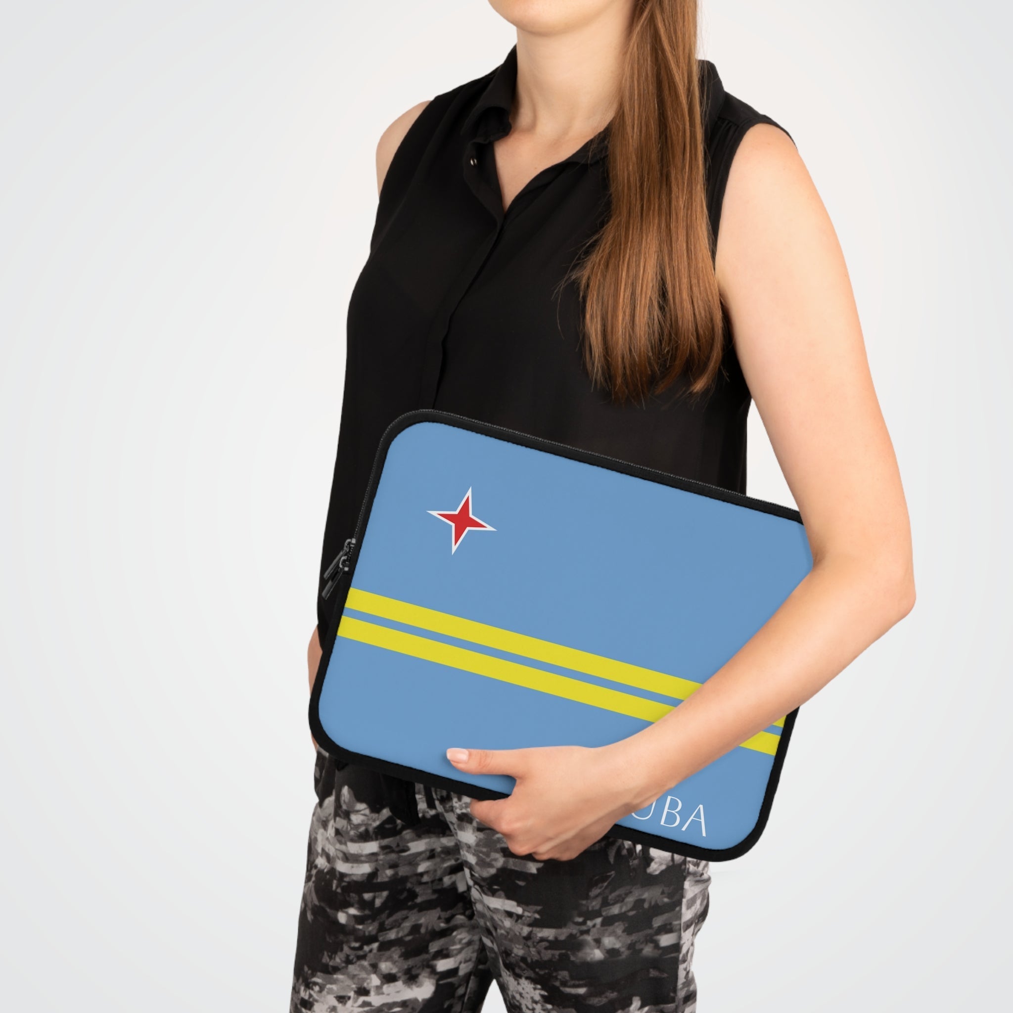 Aruba Flag Laptop Sleeve Case Laptop Sleeve La Vie Bien Aruba Flag Laptop Sleeve Case