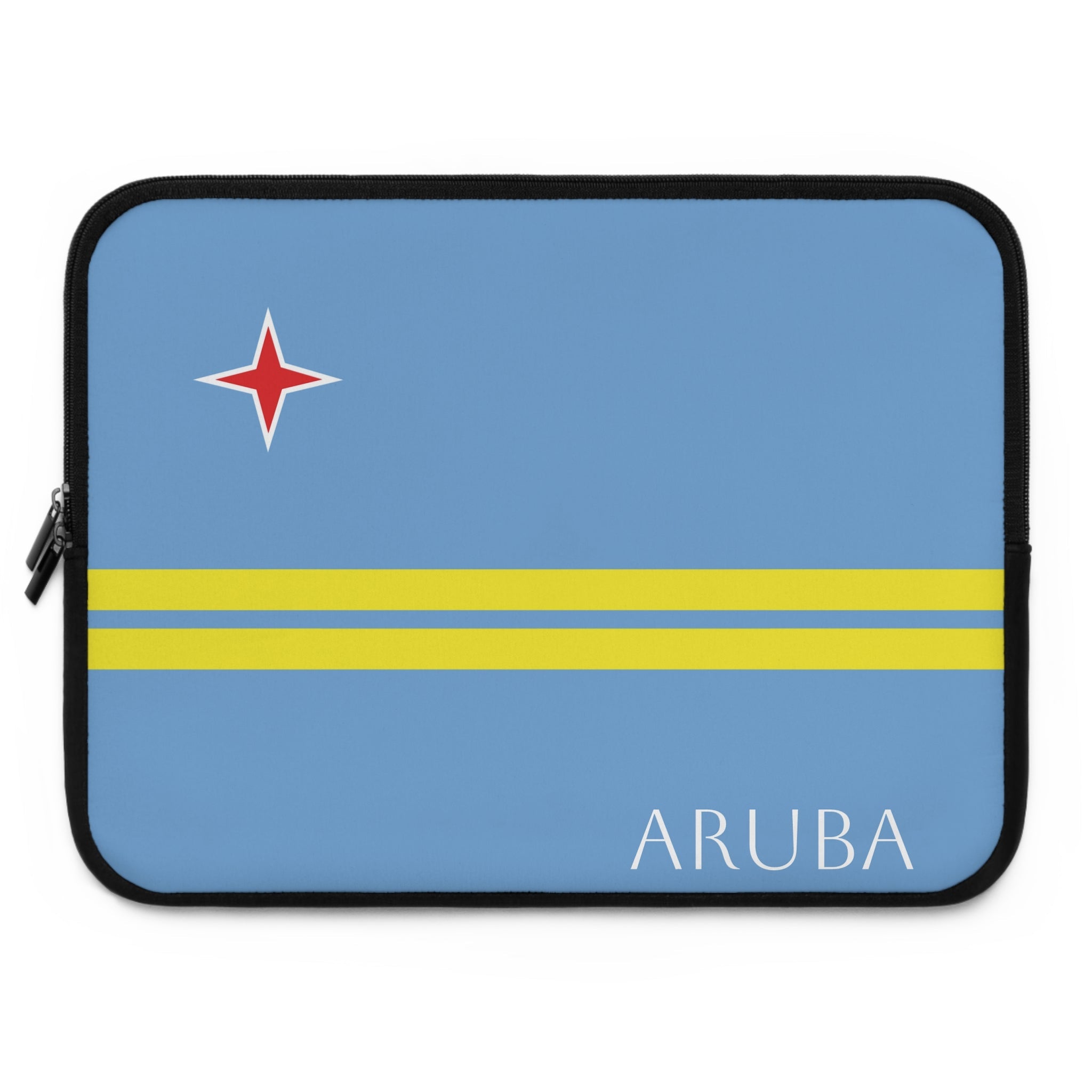 Aruba Flag Laptop Sleeve Case Laptop Sleeve La Vie Bien Aruba Flag Laptop Sleeve Case