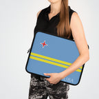 Aruba Flag Laptop Sleeve Case Laptop Sleeve La Vie Bien Aruba Flag Laptop Sleeve Case