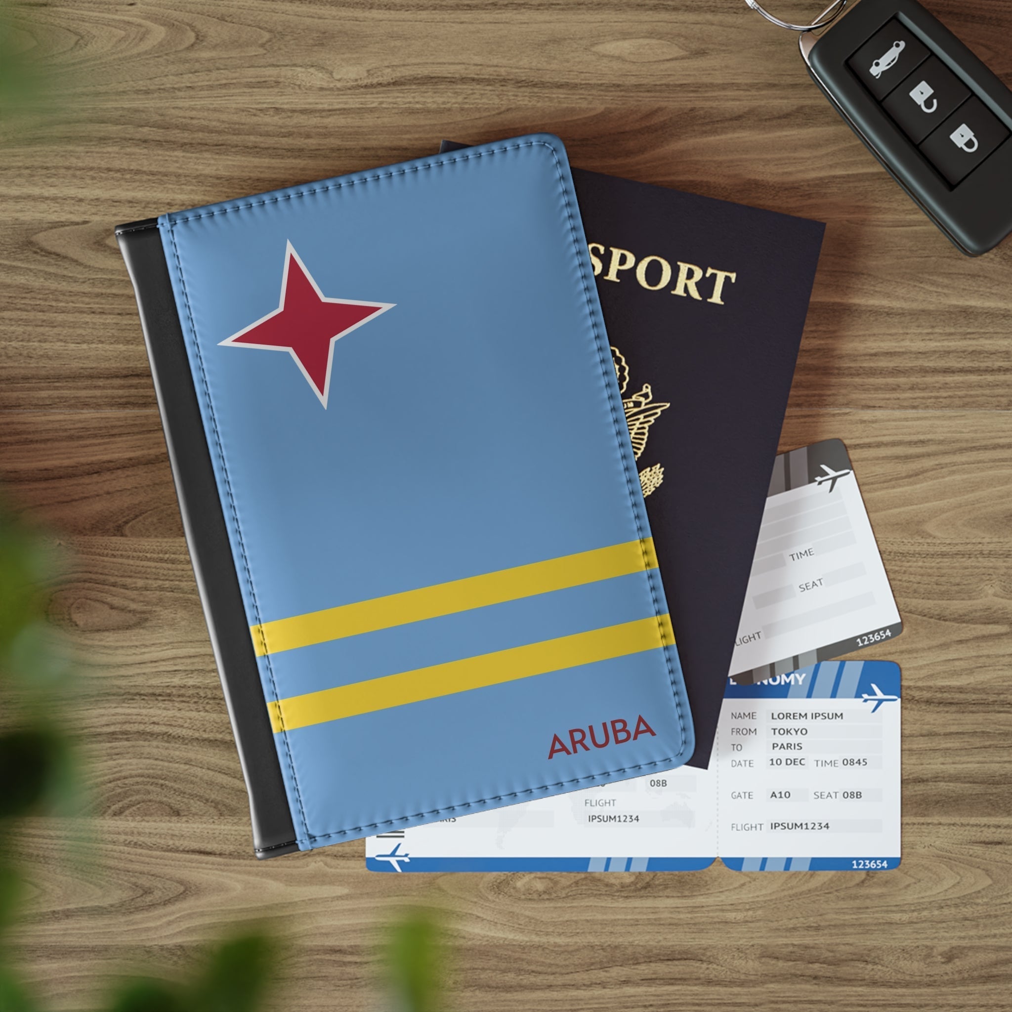 Aruba Flag Passport Cover Passport Cover La Vie Bien Aruba Flag Passport Cover