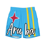 Aruba Flag Recycled Swim Trunks All - Over Print Recycled Swim Trunks La Vie Bien Aruba Flag Recycled Swim Trunks