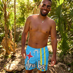 Aruba Flag Recycled Swim Trunks All - Over Print Recycled Swim Trunks La Vie Bien Aruba Flag Recycled Swim Trunks