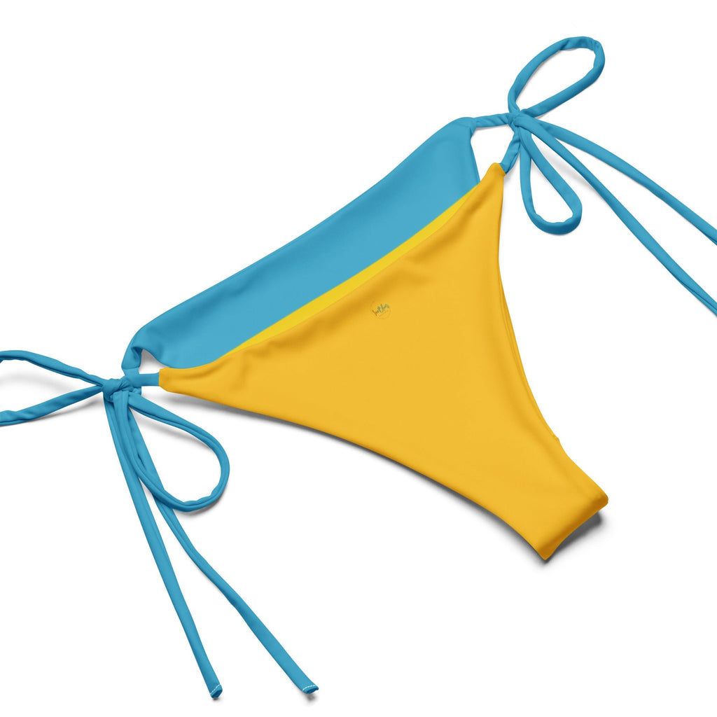 Aruba Flag String Bikini All - Over Print Recycled String Bikini La Vie Bien Aruba Flag String Bikini
