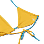 Aruba Flag String Bikini All - Over Print Recycled String Bikini La Vie Bien Aruba Flag String Bikini