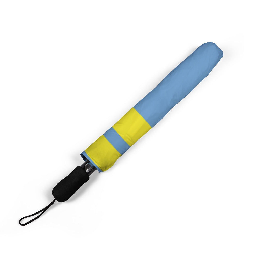 Aruba Flag Umbrella Semi - Automatic Foldable Umbrella La Vie Bien Aruba Flag Umbrella