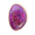 Aruba Purple Turquoise Golden Statement Ring by Barse Jewelry