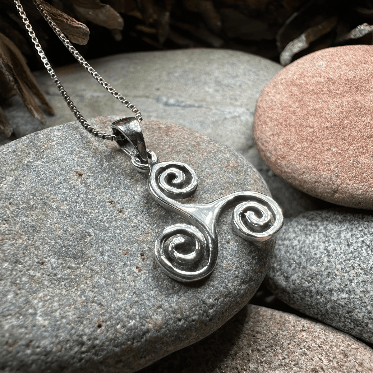 Arwyn Celtic Spiral Necklace Pendant La Vie Bien Arwyn Celtic Spiral Necklace