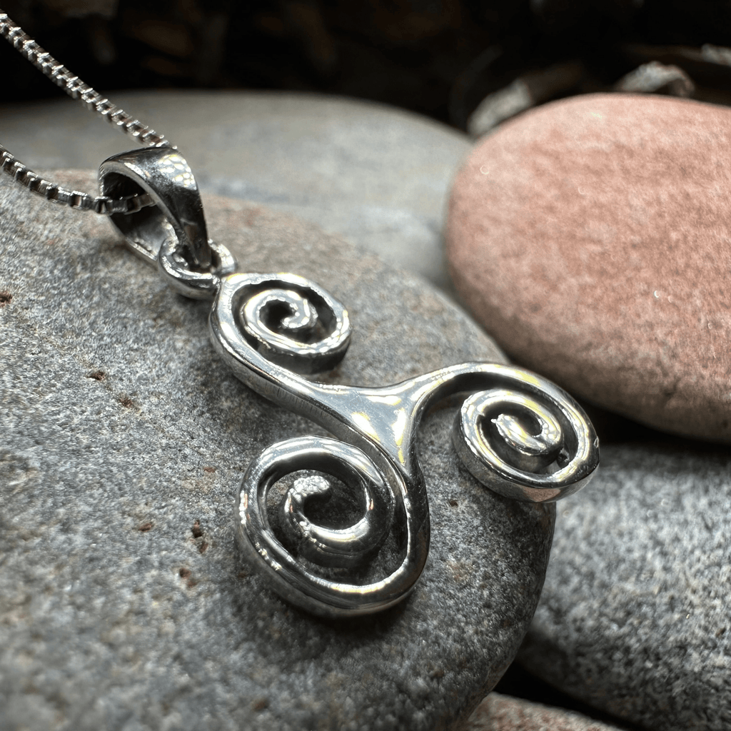 Arwyn Celtic Spiral Necklace Pendant La Vie Bien Arwyn Celtic Spiral Necklace