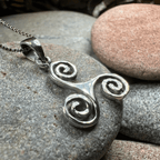 Arwyn Celtic Spiral Necklace Pendant La Vie Bien Arwyn Celtic Spiral Necklace