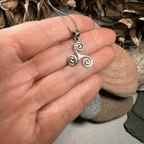 Arwyn Celtic Spiral Necklace Pendant La Vie Bien Arwyn Celtic Spiral Necklace