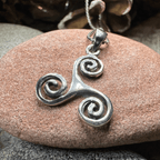 Arwyn Celtic Spiral Necklace Pendant La Vie Bien Arwyn Celtic Spiral Necklace