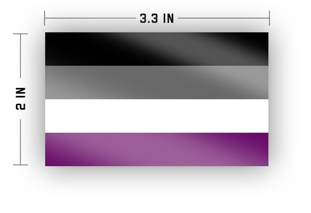 Asexual (Ace) Pride Sticker Sticker La Vie Bien Asexual (Ace) Pride Sticker