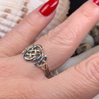 Asha Celtic Dara Knot Ring in Sterling Silver Ring La Vie Bien Asha Celtic Dara Knot Ring in Sterling Silver