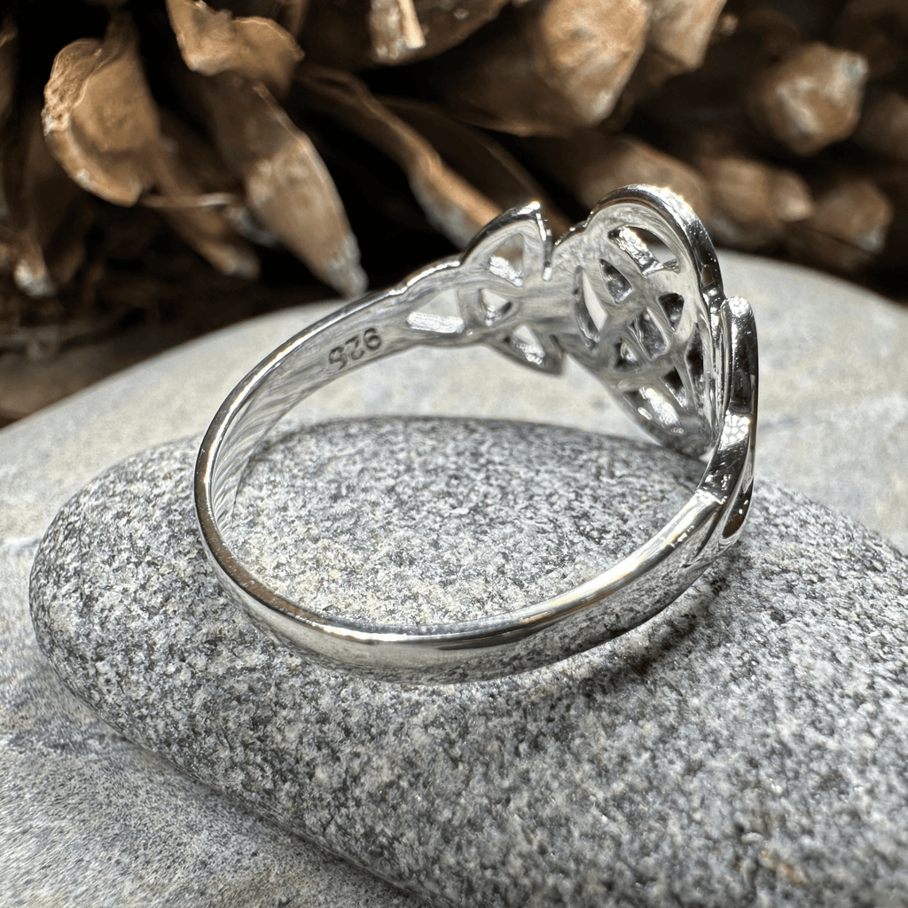 Asha Celtic Dara Knot Ring in Sterling Silver Ring La Vie Bien Asha Celtic Dara Knot Ring in Sterling Silver