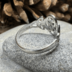 Asha Celtic Dara Knot Ring in Sterling Silver Ring La Vie Bien Asha Celtic Dara Knot Ring in Sterling Silver