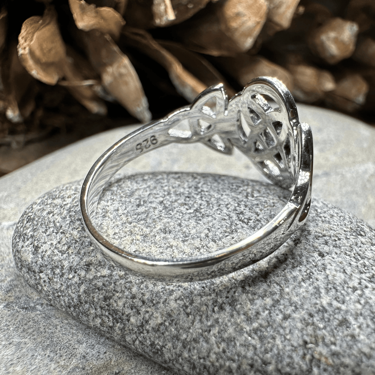 Asha Celtic Dara Knot Ring in Sterling Silver Ring La Vie Bien Asha Celtic Dara Knot Ring in Sterling Silver