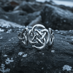 Asha Celtic Dara Knot Ring in Sterling Silver Ring La Vie Bien Asha Celtic Dara Knot Ring in Sterling Silver