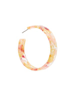 Ashley Medium Hoop Earrings - Autumn Bouquet