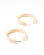 Ashley Medium Hoop Earrings  - Champagne Sparkle