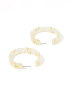 Ashley Medium Hoop Earrings - Gold Confetti