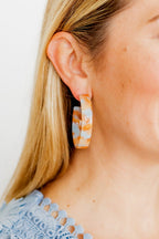 Ashley Medium Hoop Earrings - Sunrise