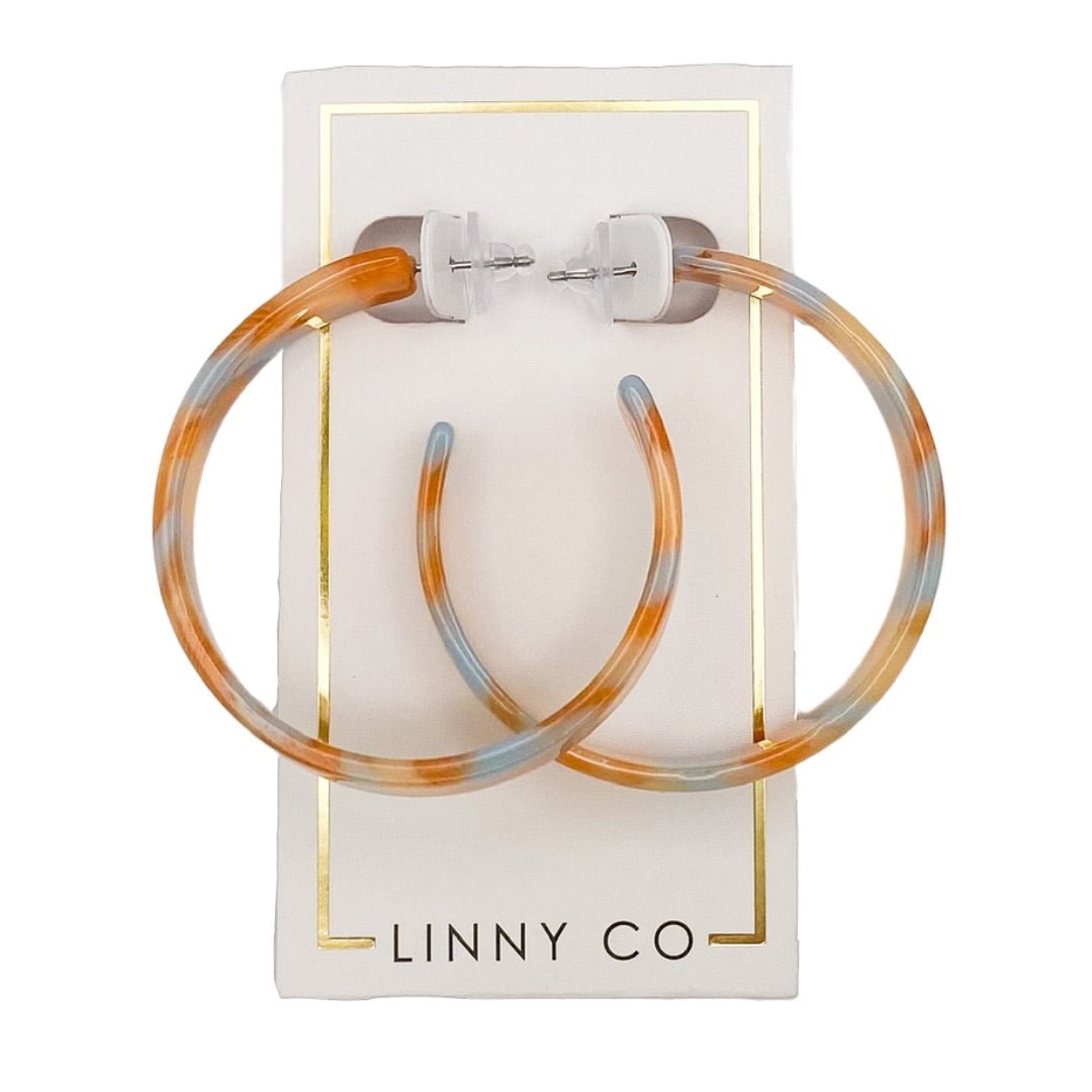 Ashley Medium Hoop Earrings - Sunrise