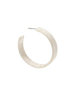 Ashley Medium Hoop Earrings - White Shell