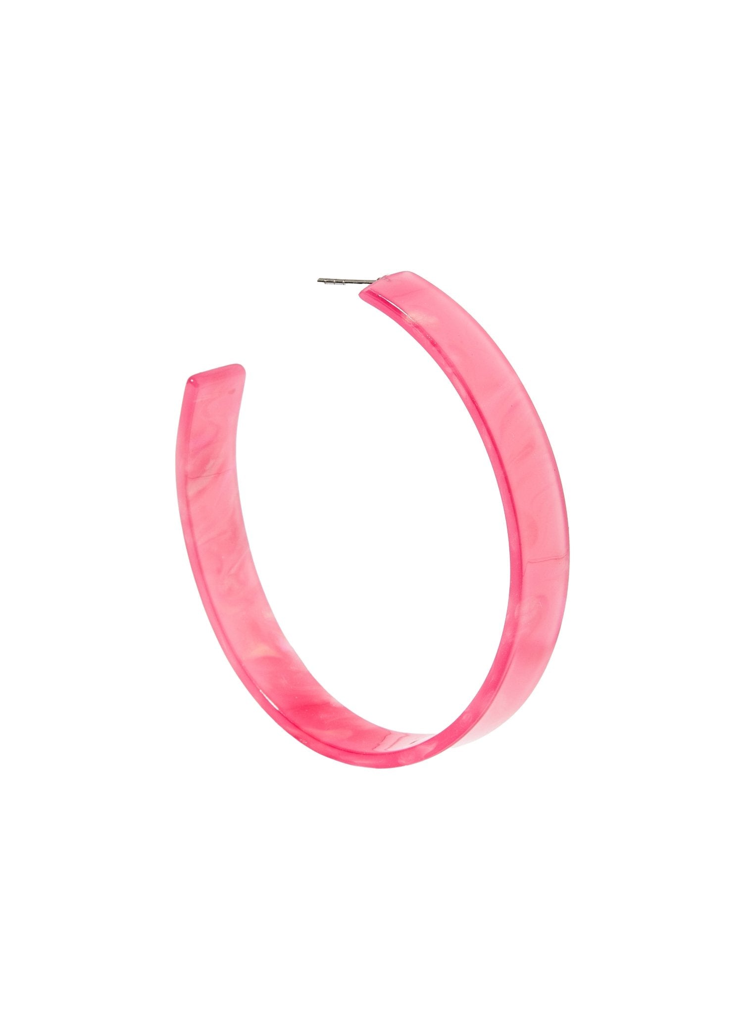 Ashley Mega Hoop Earrings - Azalea Pink