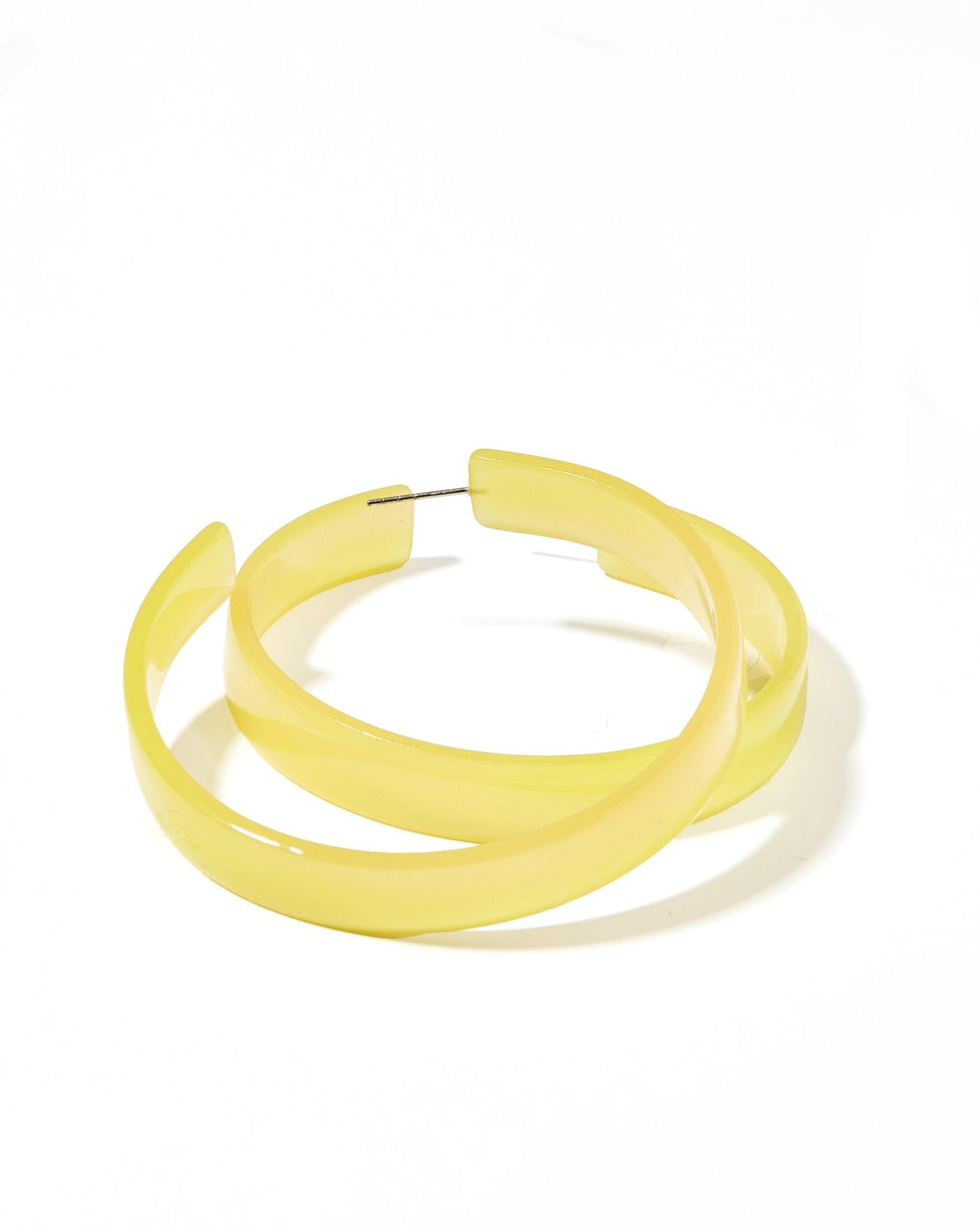 Ashley Mega Hoop Earrings - Citrine