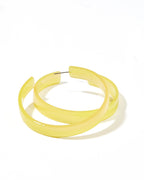 Ashley Mega Hoop Earrings - Citrine