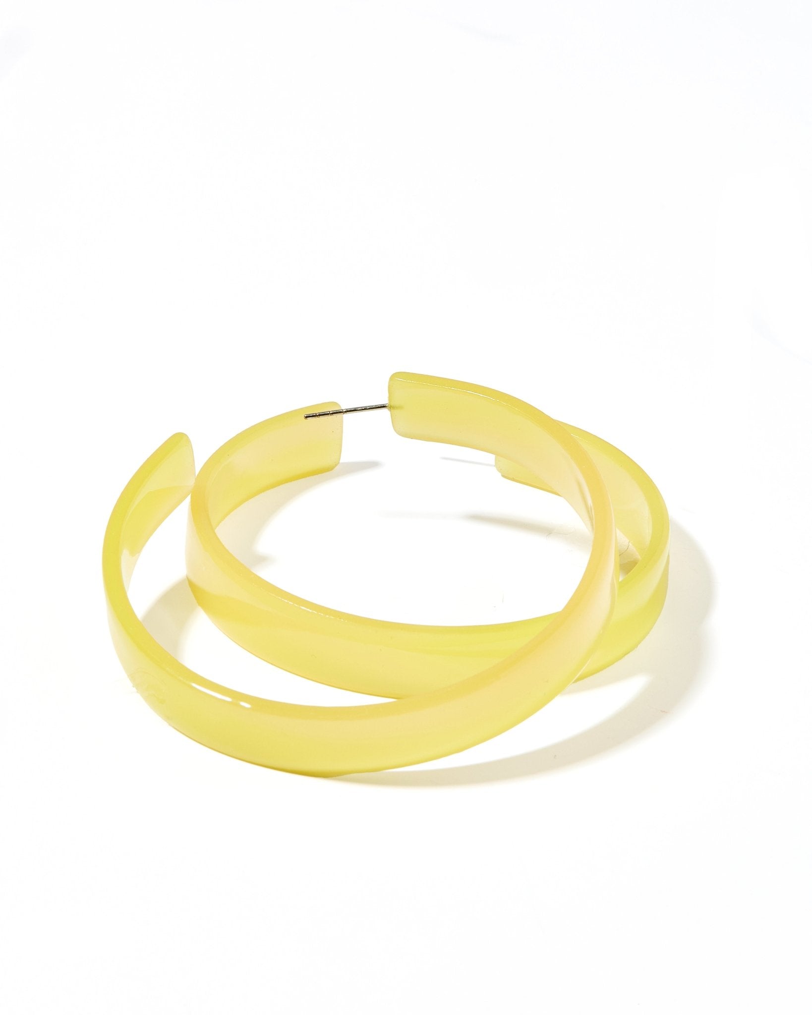 Ashley Mega Hoop Earrings - Citrine