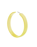 Ashley Mega Hoop Earrings - Citrine