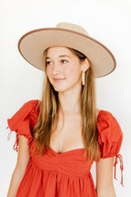 Ashley Mega Hoop Earrings - Desert Sand