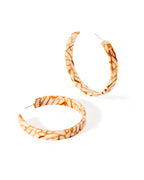 Ashley Mega Hoop Earrings - Desert Sand