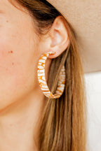 Ashley Mega Hoop Earrings - Desert Sand