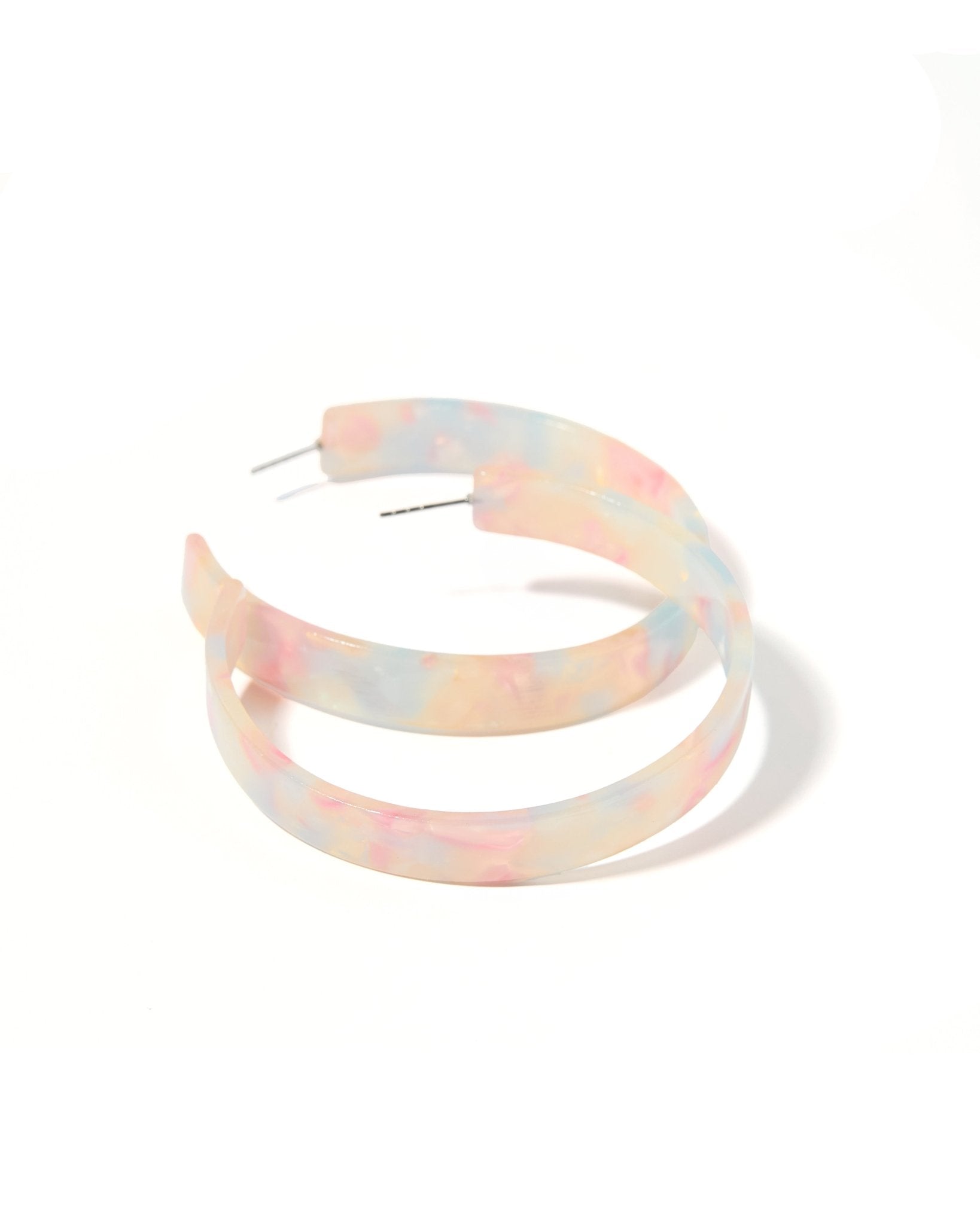 Ashley Mega Hoop Earrings - Sugar Plum
