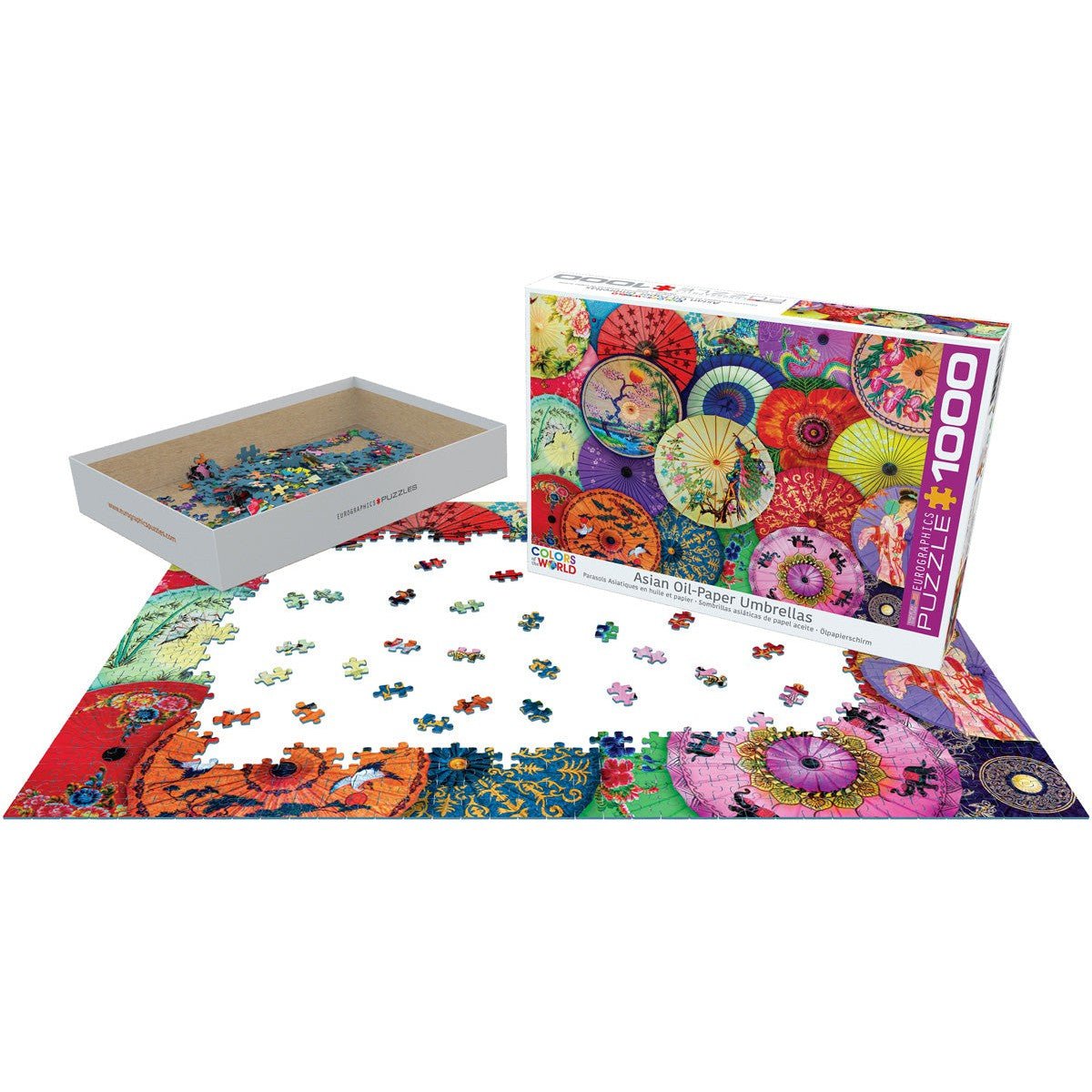 Asian Oil-Paper Umbrellas 1000 Piece Jigsaw Puzzle Eurographics Jigsaw Puzzle La Vie Bien Asian Oil-Paper Umbrellas 1000 Piece Jigsaw Puzzle Eurographics