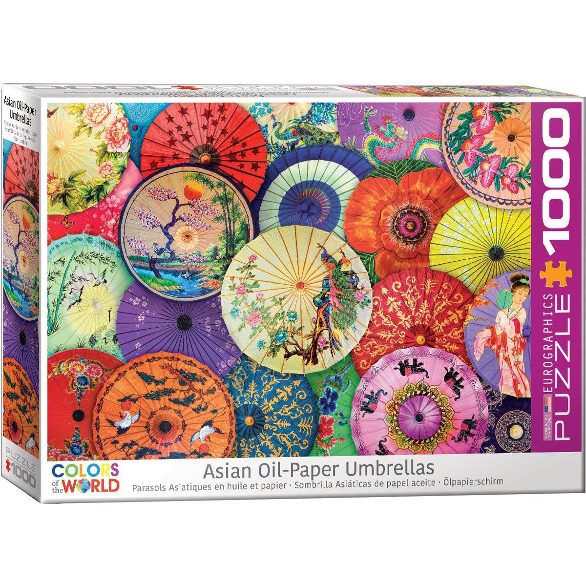 Asian Oil-Paper Umbrellas 1000 Piece Jigsaw Puzzle Eurographics Jigsaw Puzzle La Vie Bien Asian Oil-Paper Umbrellas 1000 Piece Jigsaw Puzzle Eurographics