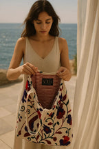 Tulip Garden Suzani Tote Bags by Soléa